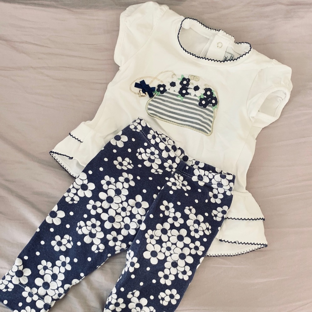 Mayoral baby floral top and leggings